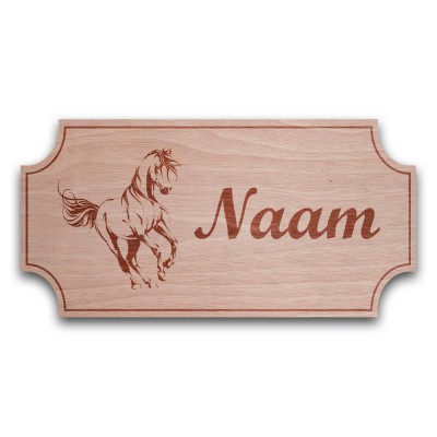 Houten Naambord Klassiek Galop - 1