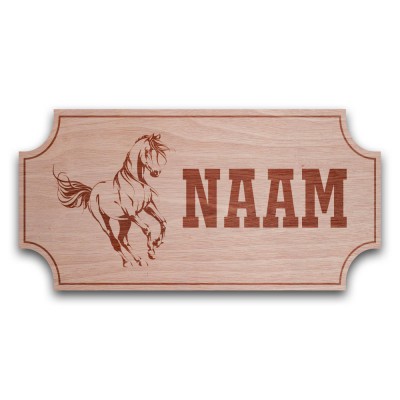Houten Naambord Klassiek Galop - 2