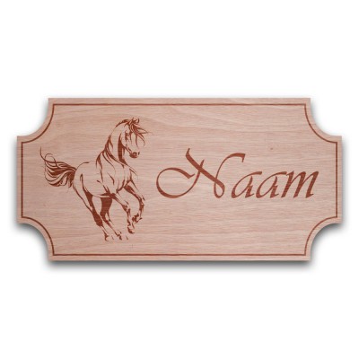 Houten Naambord Klassiek Galop - 3