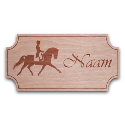 Houten Naambord Klassiek Dressuur - 2