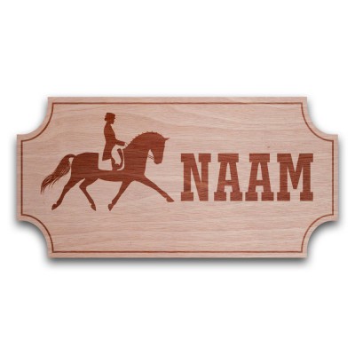 Houten Naambord Klassiek Dressuur - 1