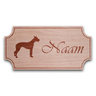 Houten Naambord Klassiek Boxer - 2