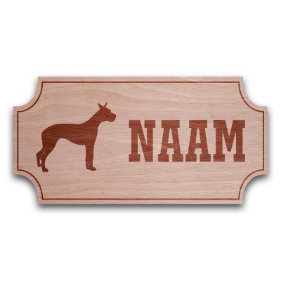 Houten Naambord Klassiek Boxer - 3