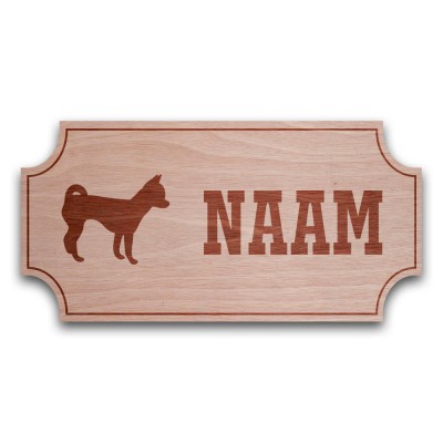 Houten Naambord Klassiek Chihuahua - 1
