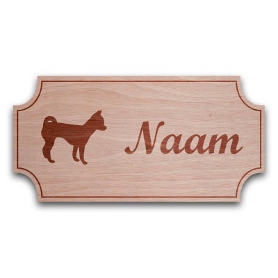 Houten Naambord Klassiek Chihuahua - 2