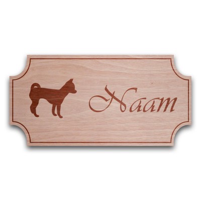 Houten Naambord Klassiek Chihuahua - 3