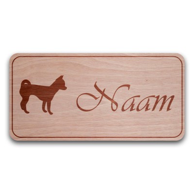 Houten Naambord Rechthoek Chihuahua - 3