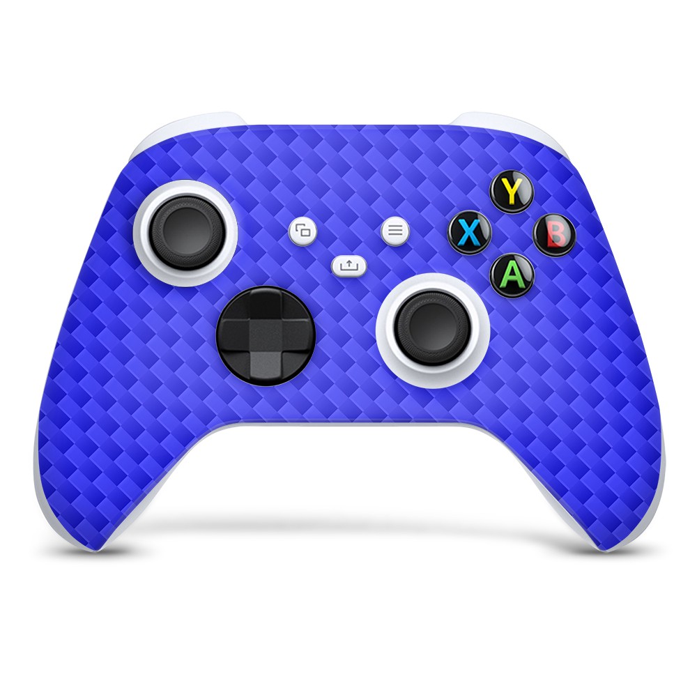 Xbox Series X Controller Skin Carbon Blauw - 1