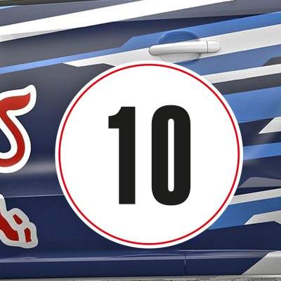 Rally Nummer Sticker Polen - 1 Rally Nummer Sticker Polen - 1