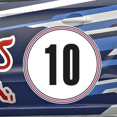 Rally Nummer Sticker Verenigd Koninkrijk - 1