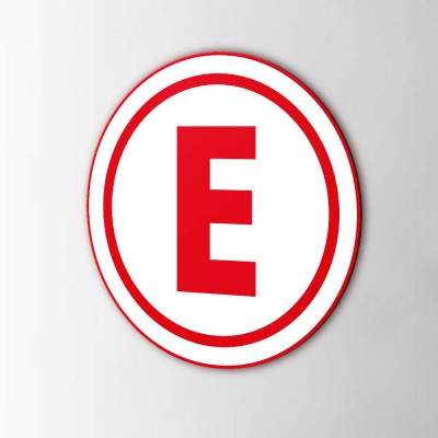 Rally Pictogram Sticker Noodschakelaar - 1