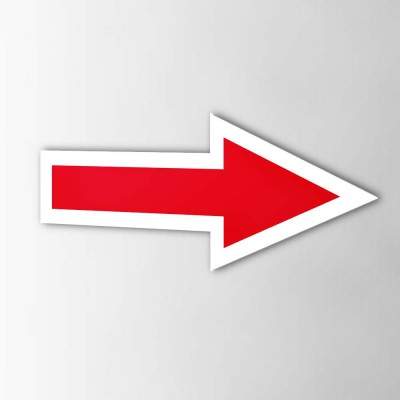 Sleepoog Pijl Sticker Met Rand - 1