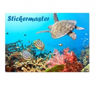 Eigen naam onderwater koffer stickers - Set van 2 stuks - 3