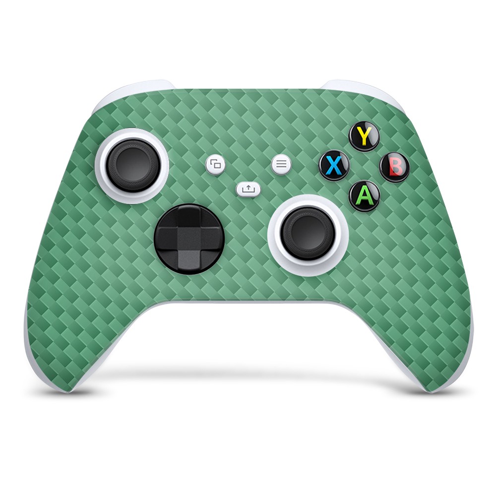 Xbox Series S Controller Skin Carbon Zee Groen - 1