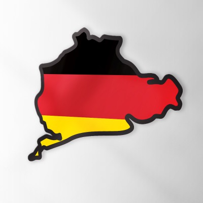 Circuit Sticker Met Vlag Nürburgring - 1 Circuit Sticker Met Vlag Nürburgring - 1