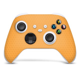 Xbox Series S Controller Skin Honeycomb Dunkelorange – 1