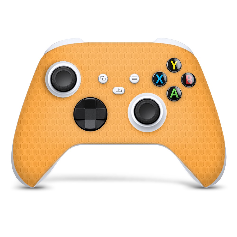 Xbox Series S Controller Skin Honeycomb Donker Oranje - 1
