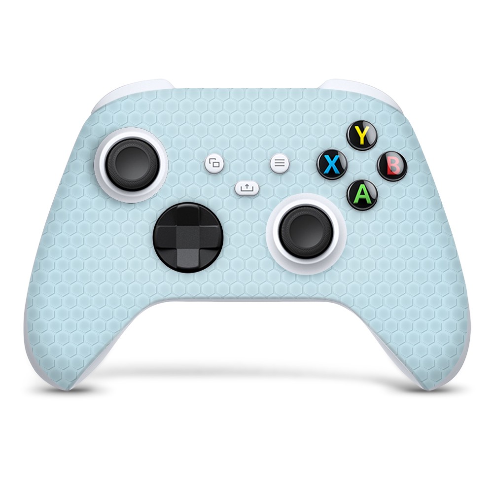 Xbox Series S Controller Skin Honeycomb Licht Blauw - 1