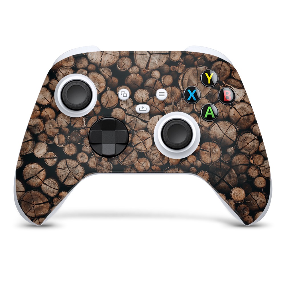 Xbox Series S Controller Skin Hout Firewood - 1