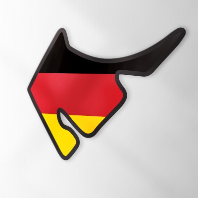 Circuit Sticker Met Vlag Hockenheim - 1