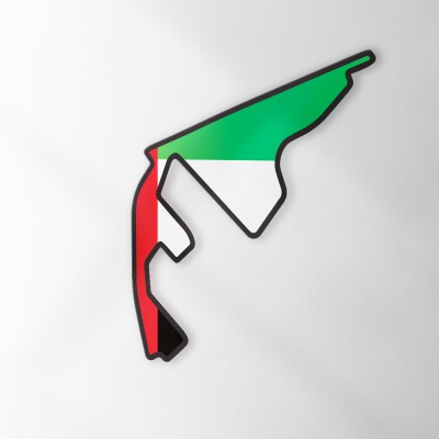 Circuit Sticker Met Vlag Yas Marina - 1 Circuit Sticker Met Vlag Yas Marina - 1