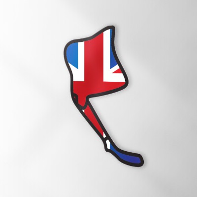 Circuit Sticker Met Vlag Oulton Park - 1