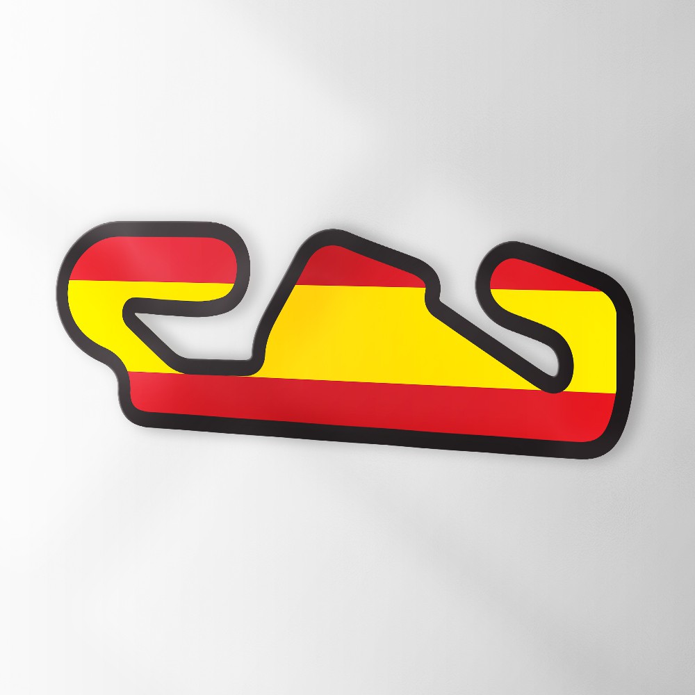 Schaltungsaufkleber mit Flagge Circuit de Barcelona-Catalunya – 1