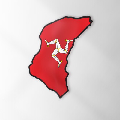 Circuit Sticker Met Vlag Isle of Man - 1