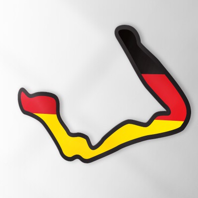 Circuit Sticker Met Vlag Bilster Berg - 1
