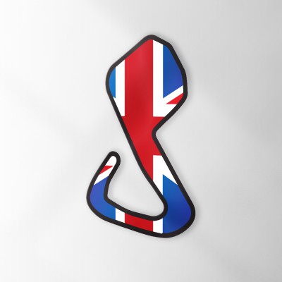 Circuit Sticker Met Vlag Brands Hatch - 1