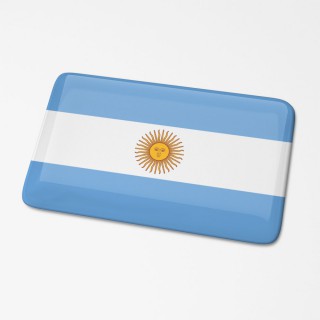 3D-Flaggenaufkleber Argentinien - 1