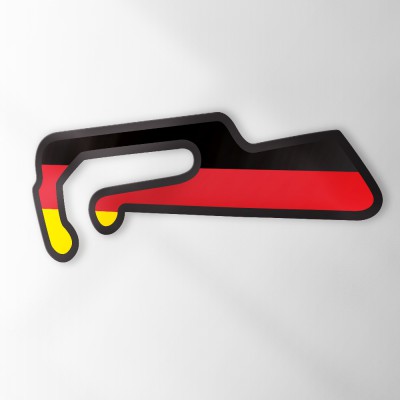 Circuit Sticker Met Vlag Oschersleben - 1