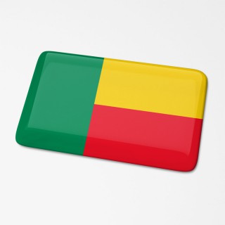 3D-Flaggenaufkleber Benin - 1
