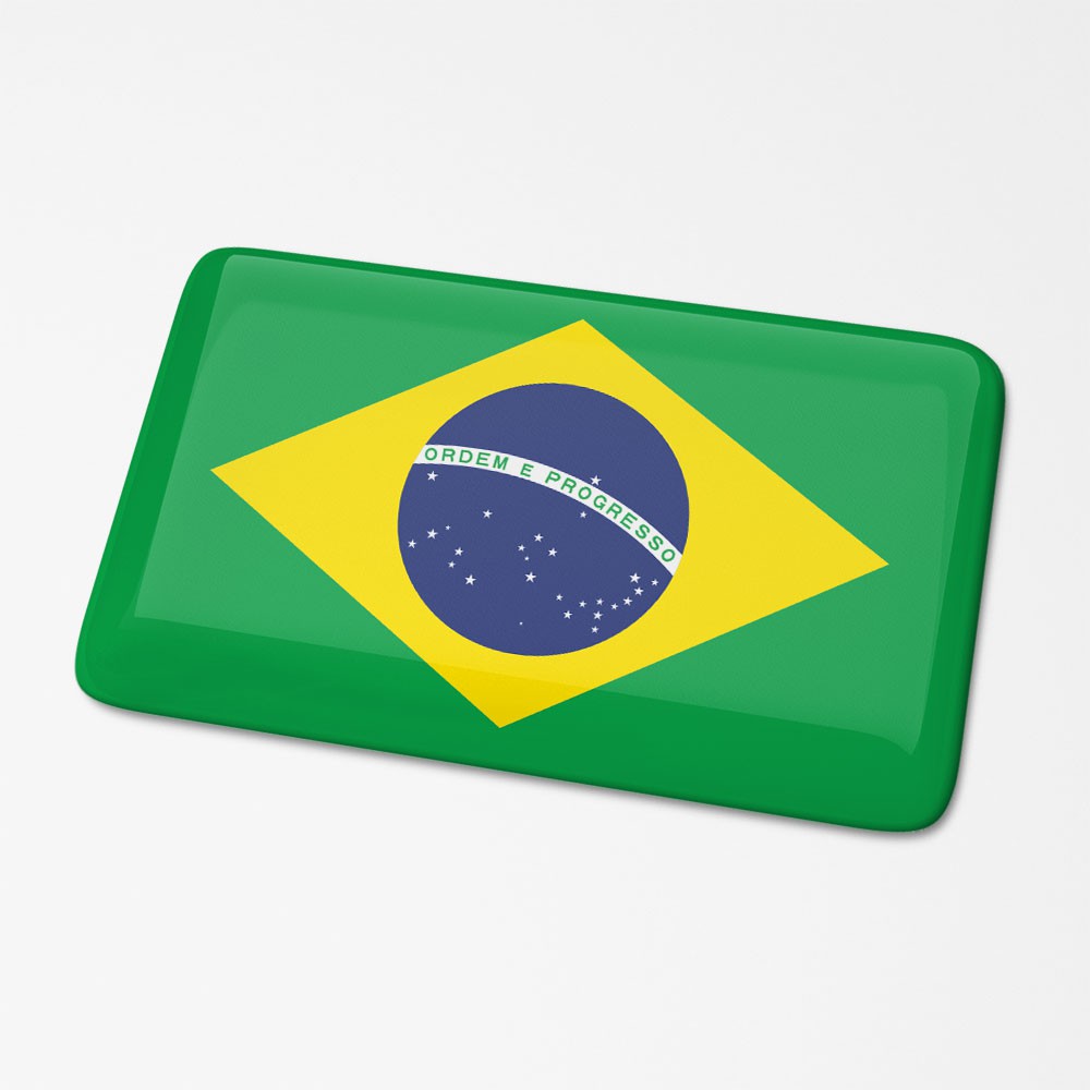 3D Vlagsticker Brazilië - 1