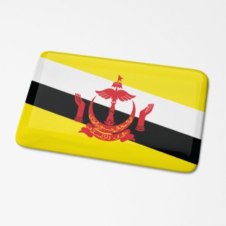 3D-Flaggenaufkleber Brunei - 1