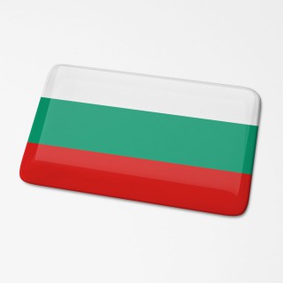 3D-Flaggenaufkleber Bulgarien - 1
