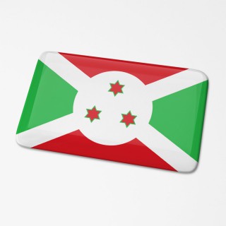 3D-Flaggenaufkleber Burundi - 1