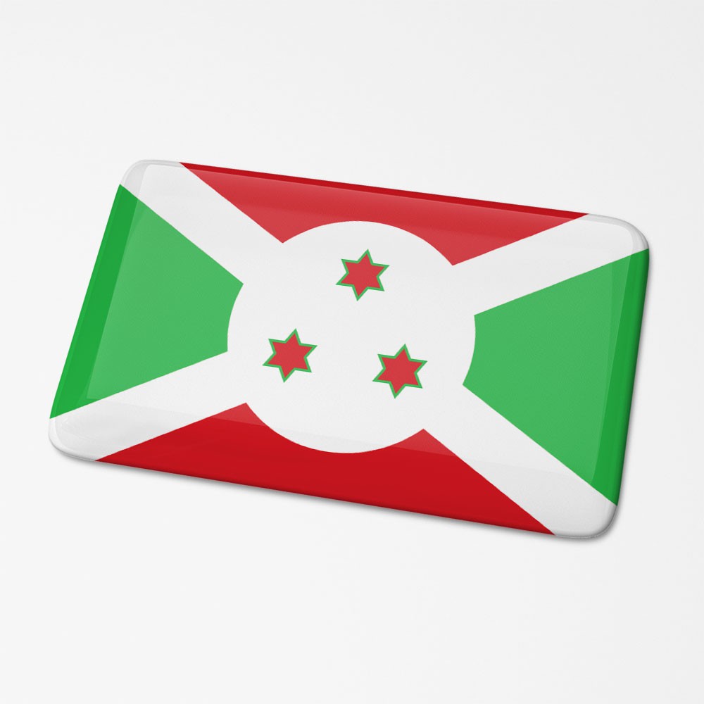 3D Vlagsticker Burundi - 1