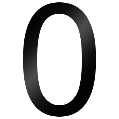 Cijfer Sticker Arial 0 - 1