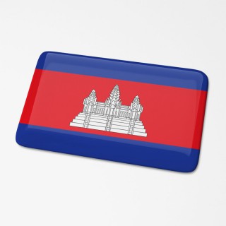 3D Vlagsticker Cambodja - 1