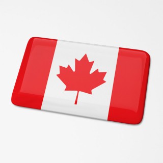 3D-Flaggenaufkleber Kanada - 1