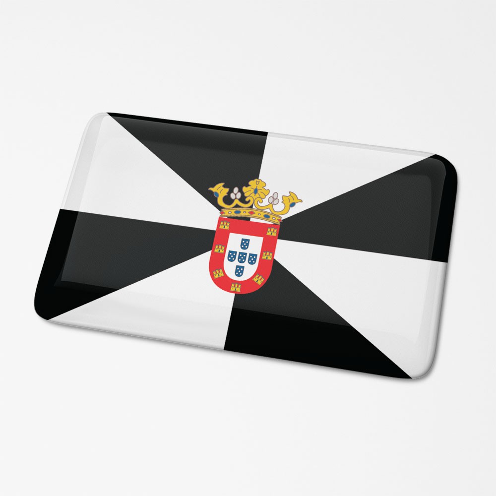 3D-Flaggenaufkleber Ceuta - 1