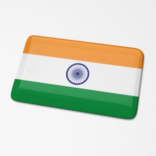3D Vlagsticker India - 1
