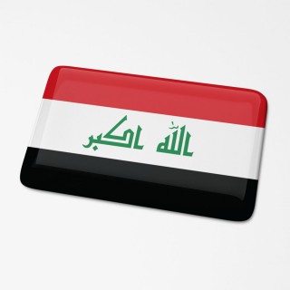 3D-Flaggenaufkleber Irak - 1