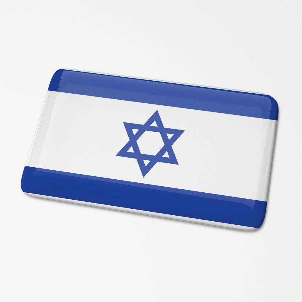 3D-Flaggenaufkleber Israel - 1