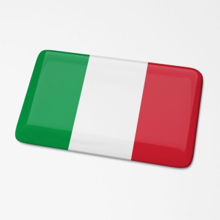 3D Flaggenaufkleber Italien - 1