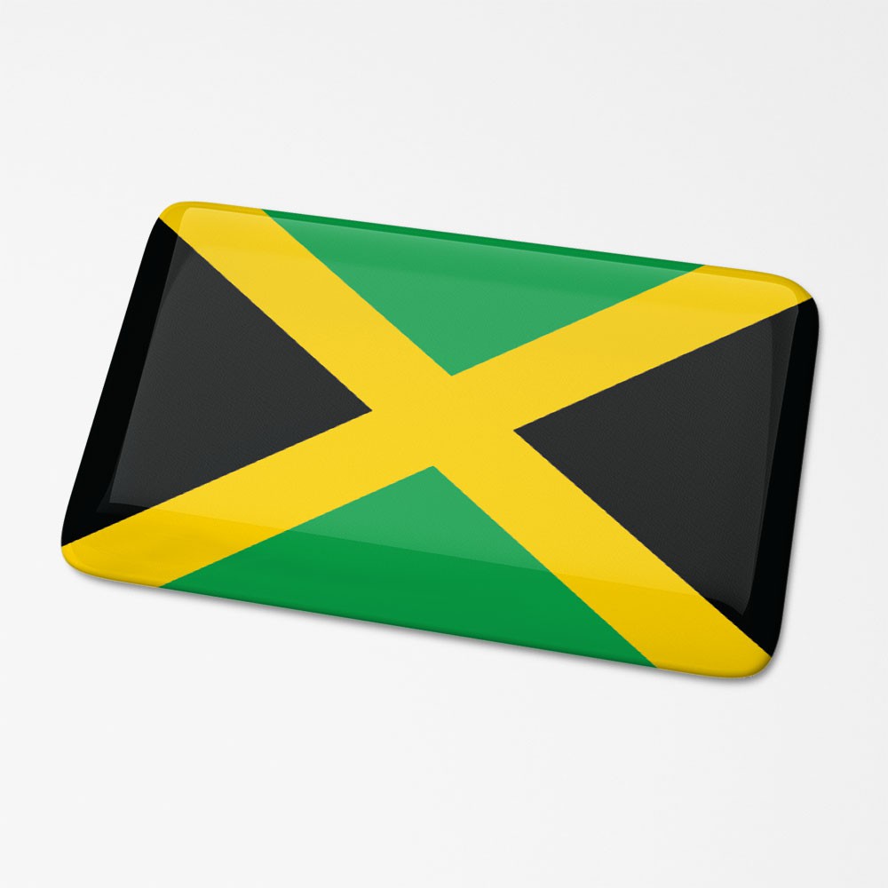 3D Vlagsticker Jamaica - 1