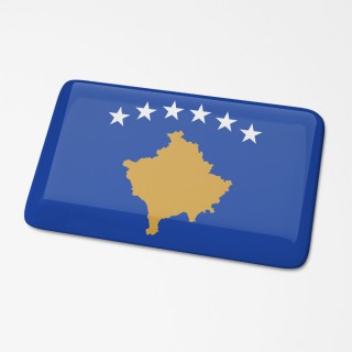 3D Vlagsticker Kosovo - 1