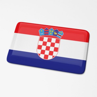 3D Vlagsticker Kroatië - 1
