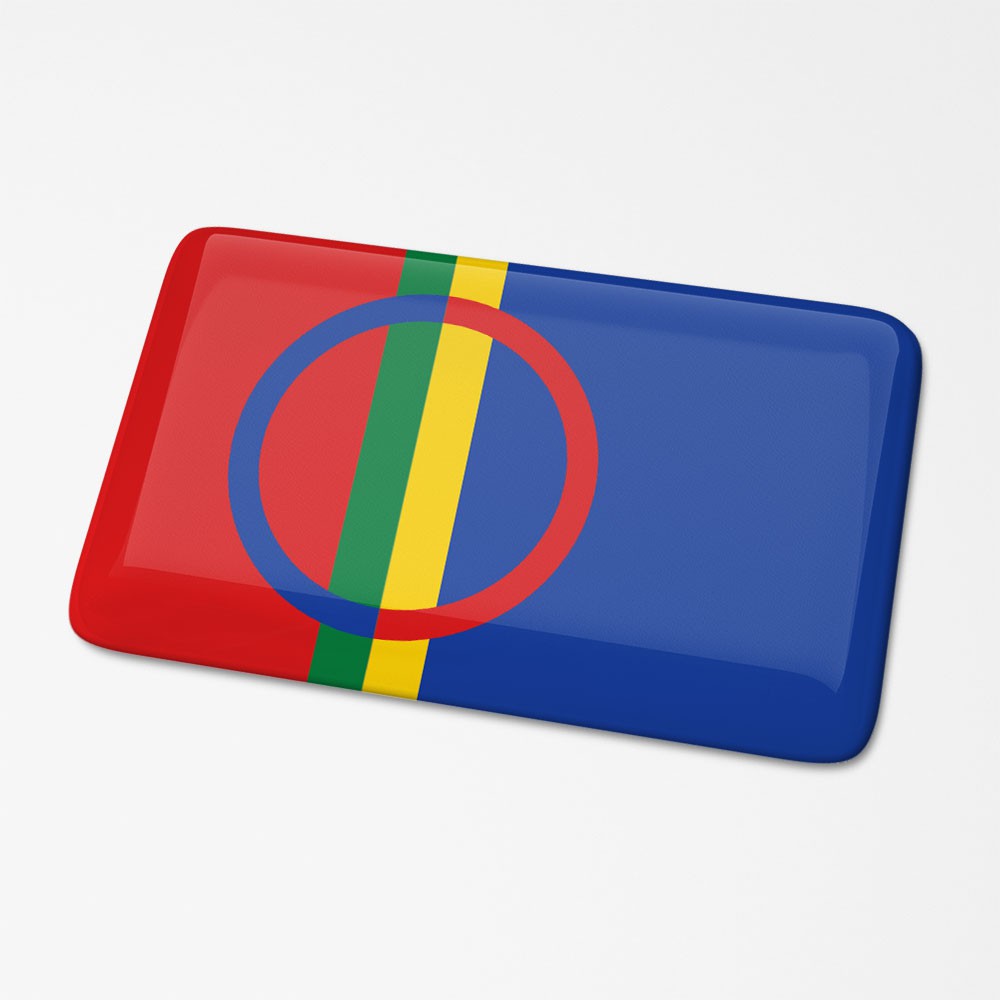 3D-Flaggenaufkleber Lappland – 1